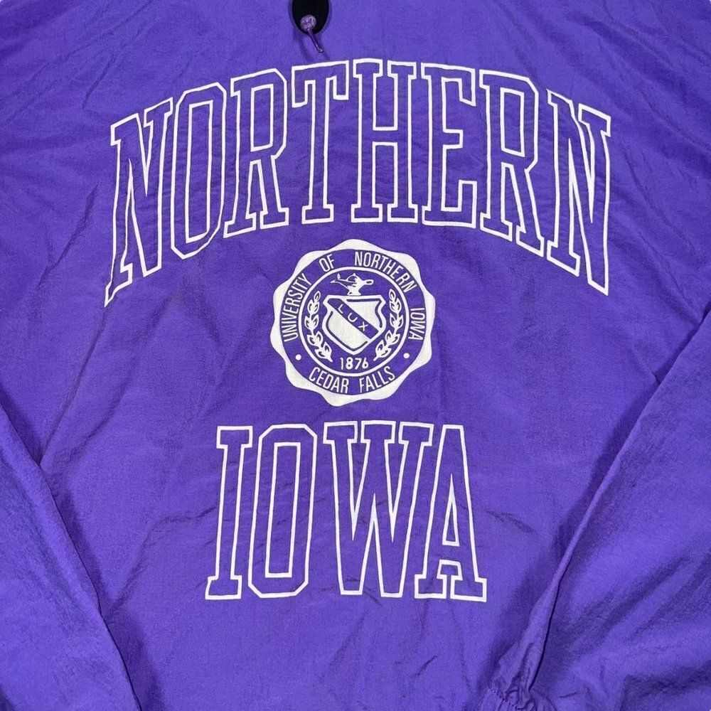 Gear for Sports‎ Vintage University of Northern Iowa Windbreaker Purple Unisex L - Picture 4 of 5